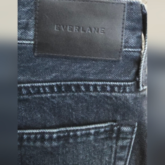 Everlane The 90's Cheeky Jeans Denim Faded Black Straight Leg High Rise Sz 27 - Picture 14 of 16